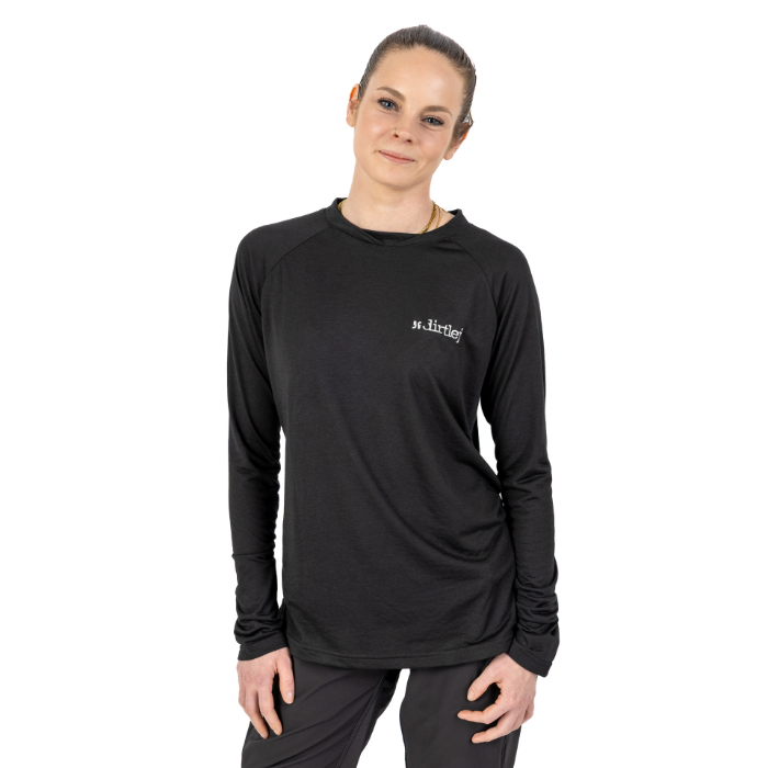 Dirtlej Mountee Ladies Long, Longsleeve Jersey, black